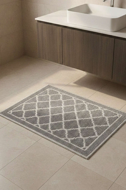 Geometric Pattern Bath Mat Assorted 2