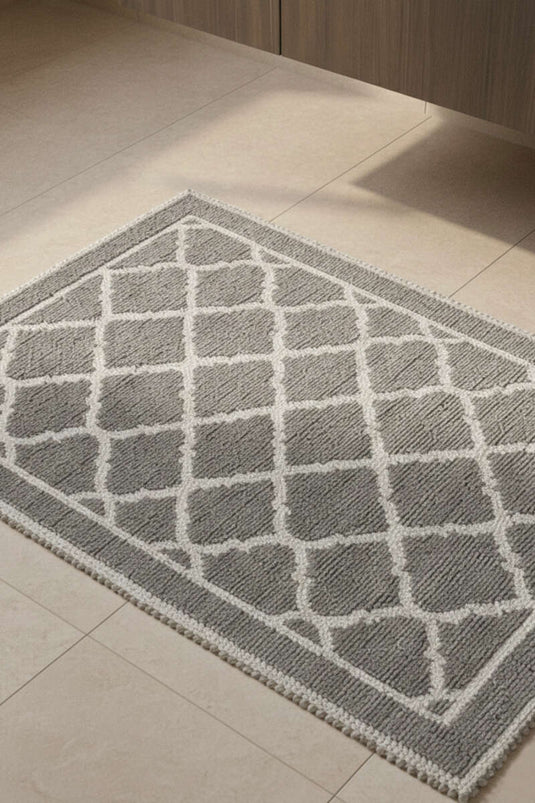 Geometric Pattern Bath Mat Assorted 2