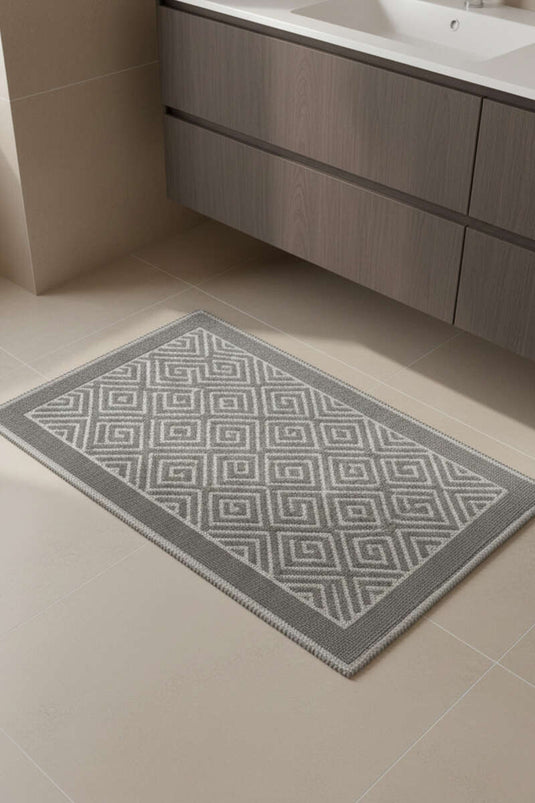 Geometrik Desen Banyo Paspası Asorti 5