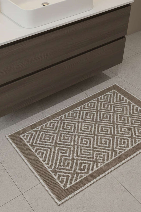 Geometric Pattern Bath Mat Assorted 6