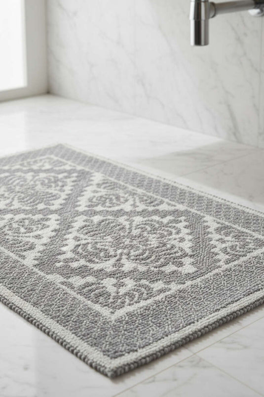 Ensemble De 8 Tapis De Bain À Motifs Géométriques