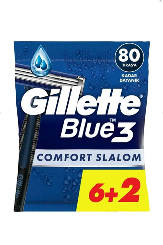Gillette Blue 3 Comfort Slalom 8 Pièces Pack