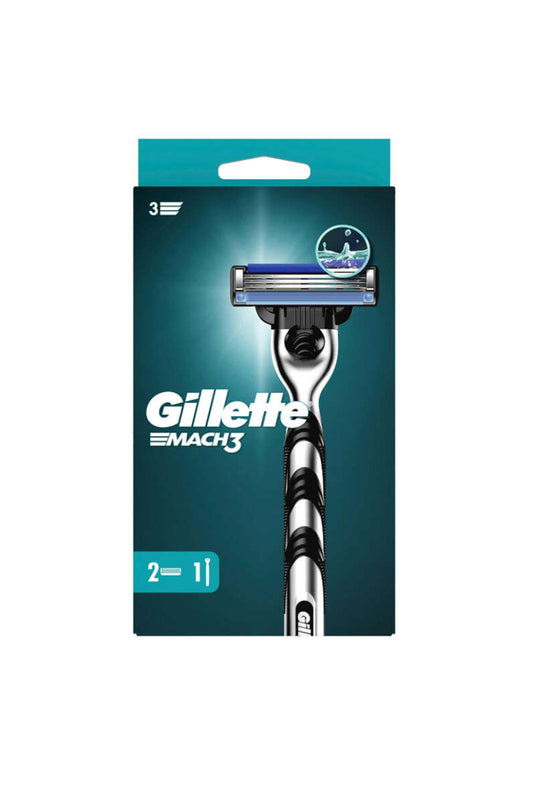 Gillette Mach3 Tıraş Makinesi +2 Yedek Tıraş Bıçağı