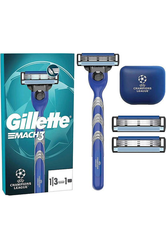 Gillette Mach3 Rasierer Set Mit Reiseetui Und 3 Ersatzköpfen