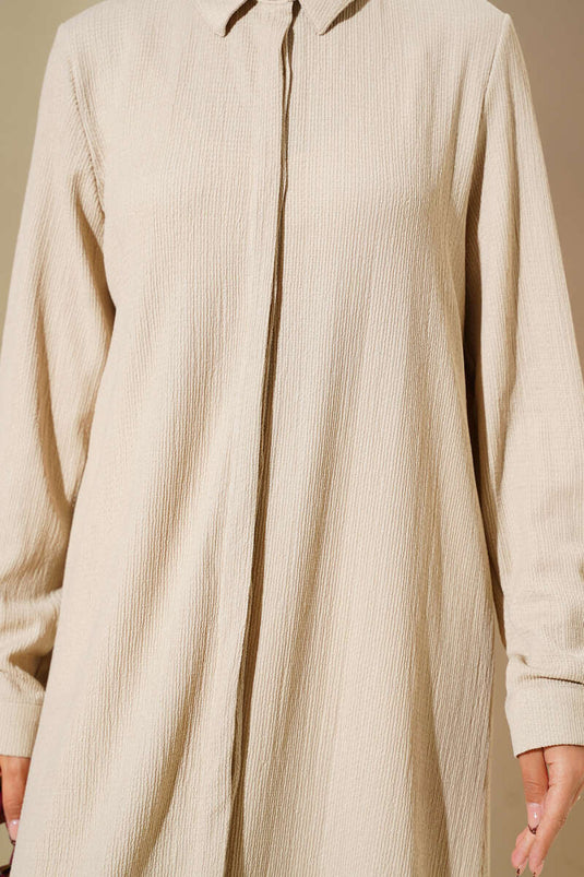 Hidden Pat Long Shirt Stone