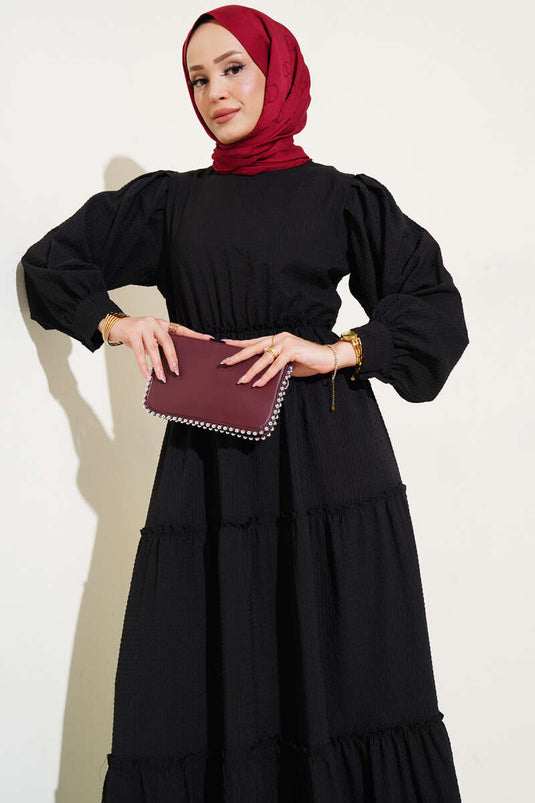 Gofre Kat Kat Jurk Zwart