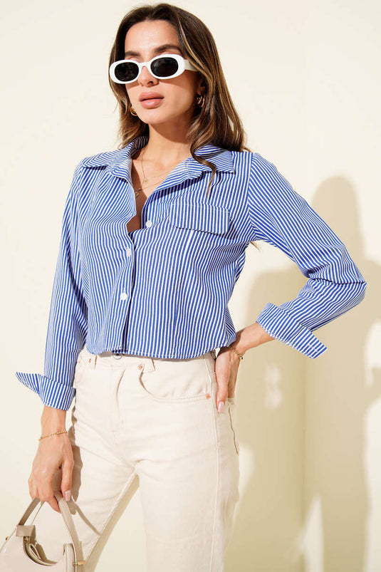 Short Shirt with Chest Pocket Flap (Naksa)