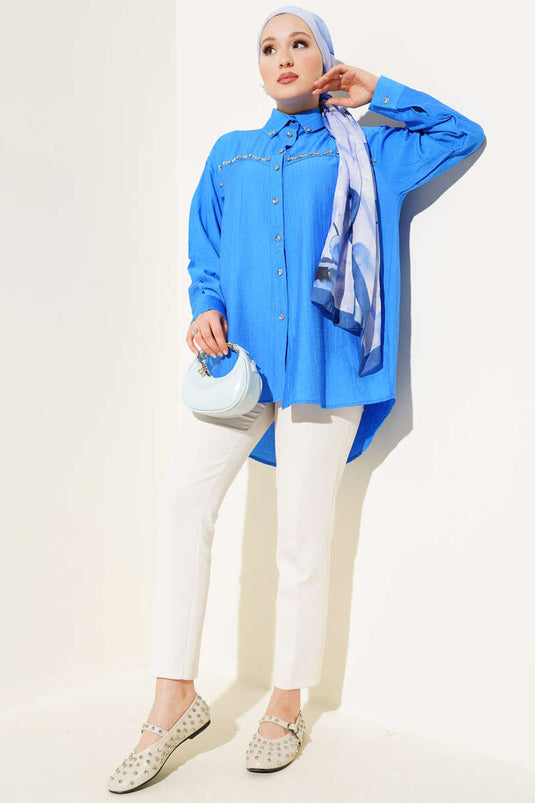 قميص مبطن بالحجر من ساكسفون