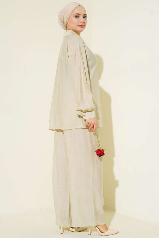 Gold Detaylı İp Bağlamalı İkili Takım Taş