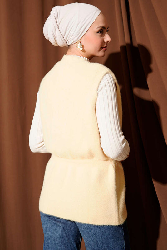 Yellow Vest with Gold Buttons and Beard