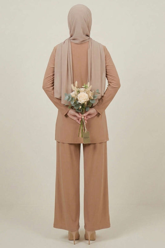 Gold Tokalı Sandy İkili Takım Camel