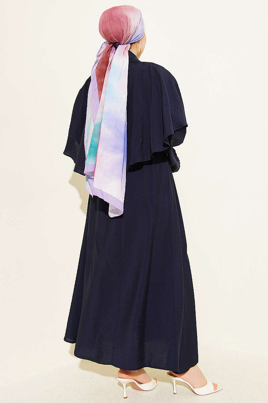 Gold Buckle Triple Set Navy Blue