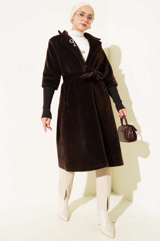 Manteau côtelé à manches Goldfox Châtaigne