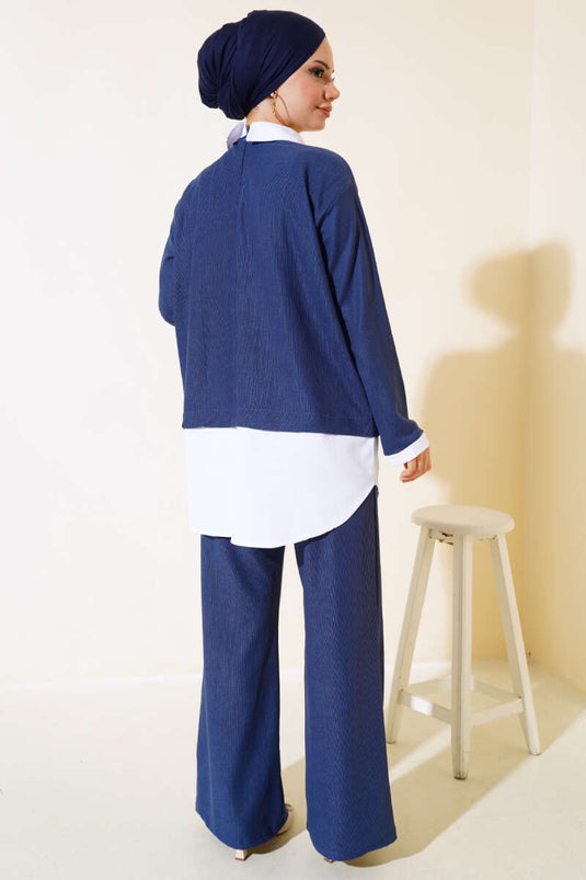 Doppelanzug mit Hemdgarnitur Indigo