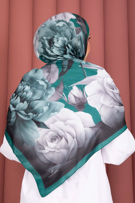 Emerald Rose Patterned Premium Shawl Series