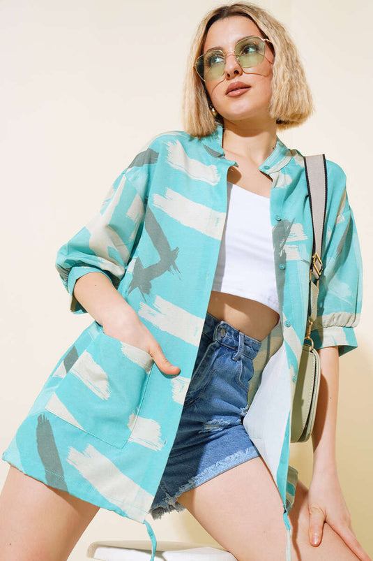 Chemise Col Command Vert Pétrole