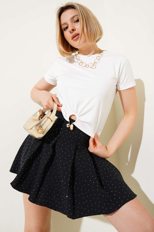 تي شيرت مع خاتم إكسسوار إيكرو