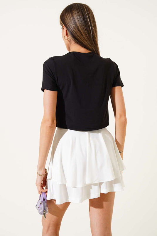 تي شيرت إكسسوار خاتم أسود