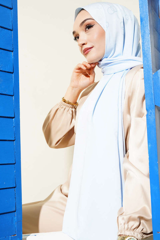 شال جاكار بنمط حلقة بيبي بلو -119