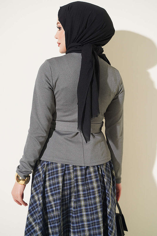 Chemise Fumée Avec Ceinture À Anneau