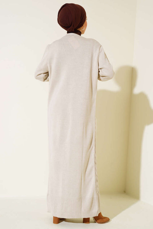 Hellenistic Knit Cardigan Stone