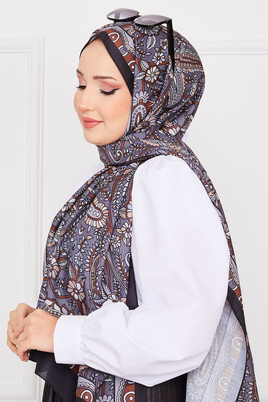 Hurrem Patterned Hijab Shawl -6