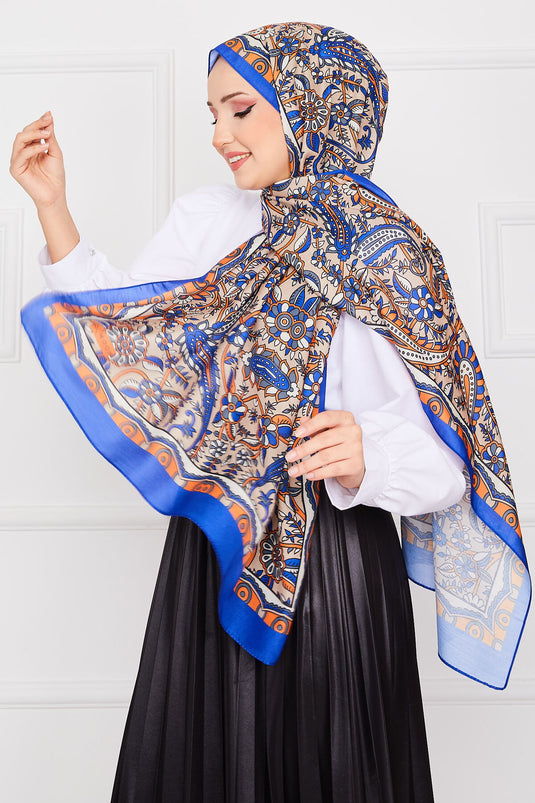 حريم منقوشة الحجاب شال -8