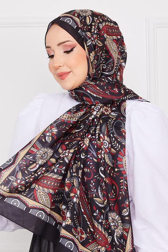 Hurrem Patterned Hijab Shawl -9