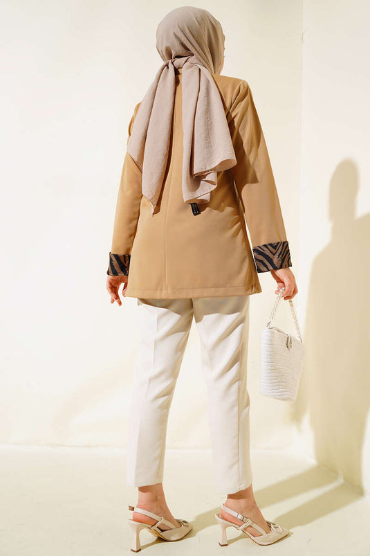 Inner Jacket Two-Piece Set Camel