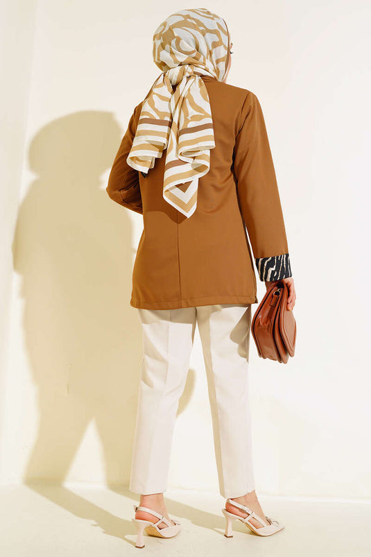 Inner Jacket Two-Piece Set Tan