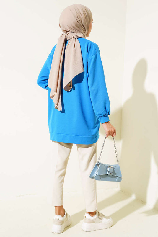 Two Thread Straight Tunic Blue