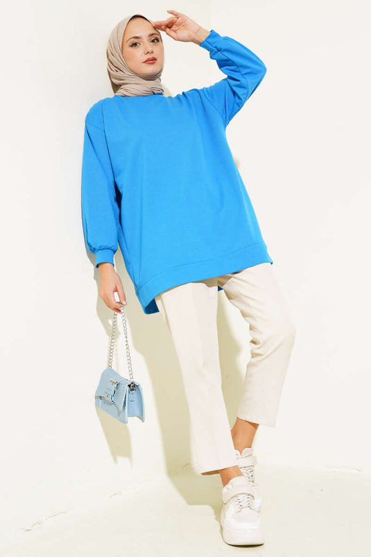 Two Thread Straight Tunic Blue