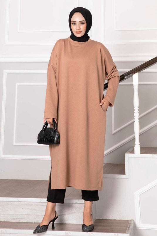 İki İplik Tunik Vizon