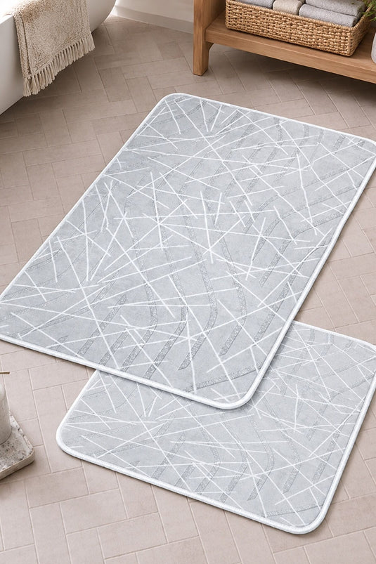 Ensemble de deux paillassons gris