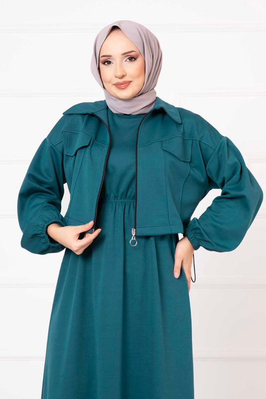 İkili Takım Elbise Petrol