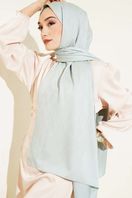 İllüzyon Desen Jakar Şal Çağla Yeşili -87