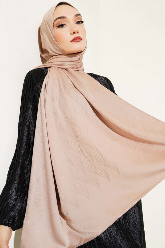 الوهم نمط الجاكار شال البني -17