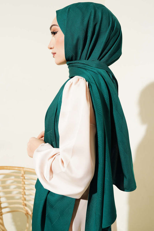 الوهم نمط الجاكار شال الزمرد -78