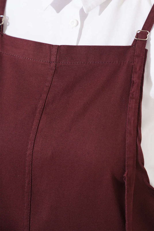 İnce Askılı Jile Elbise Kestane