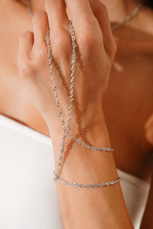 Chaîne fine en argent Shahmaran