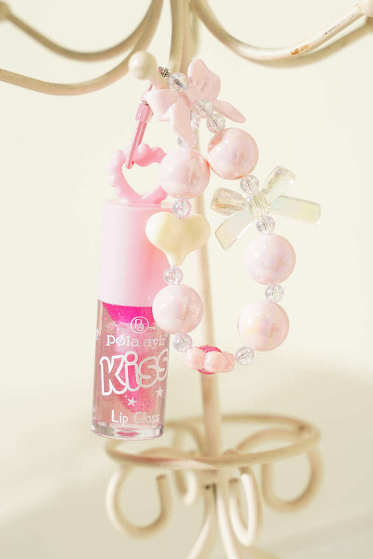 Gloss À Lèvres Assorti Avec Porte-Clés Perle