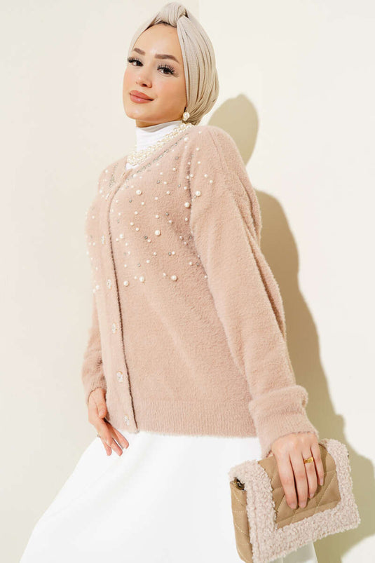 Biscuit à barbe nacrée et pierreuse