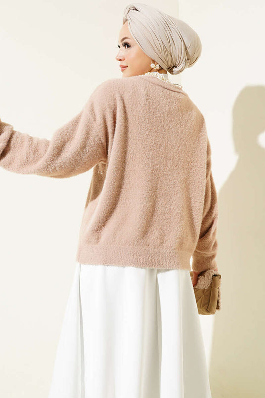 Biscuit à barbe nacrée et pierreuse