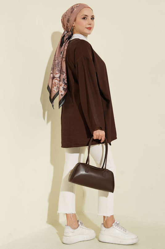 Tie-Waist Kimono Coffee