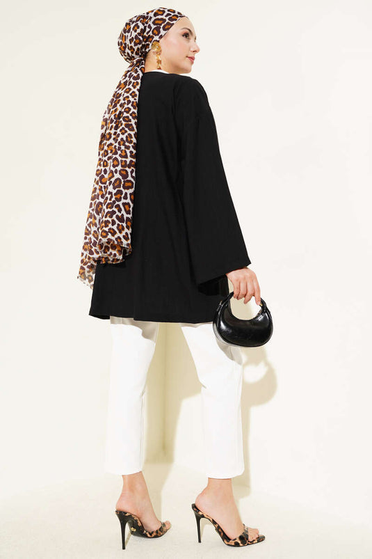 Rope Tied Kimono Black