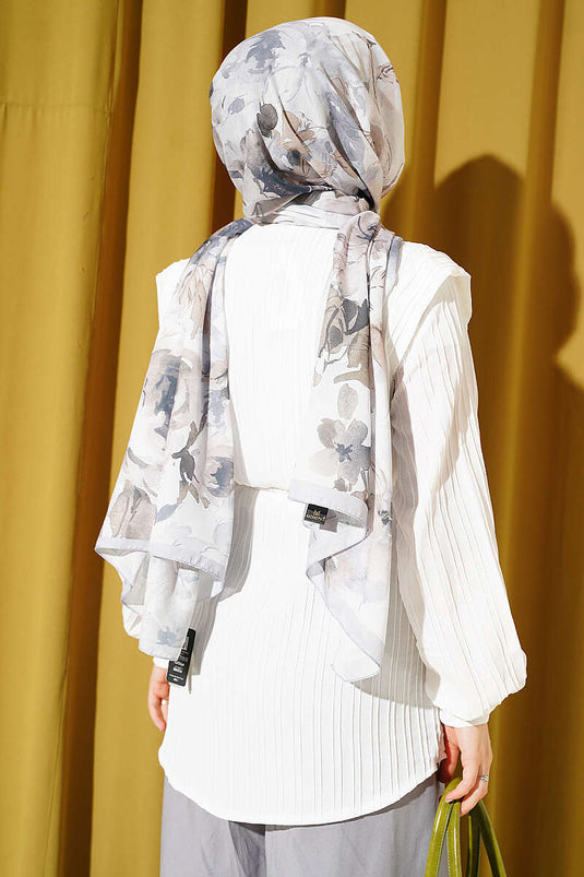 White Shirt With Tie Belt And Detail