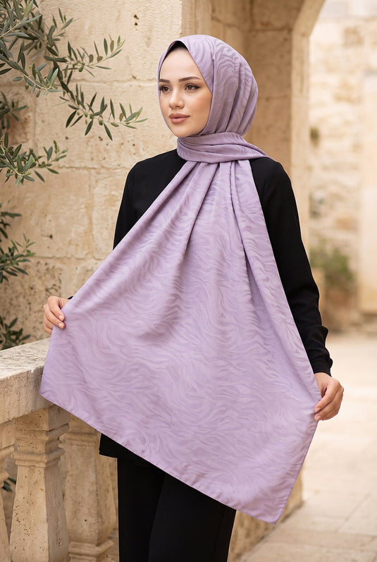 Powder Patterned Shiny Shawl