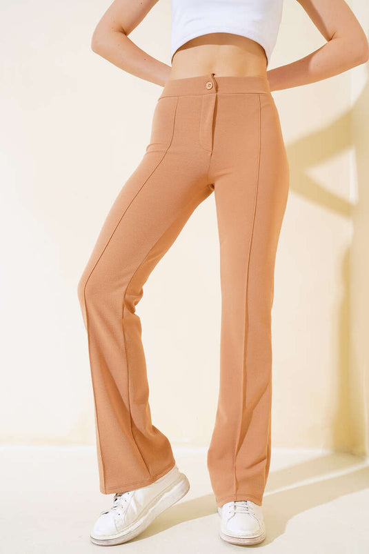 Pantalon évasé Latte