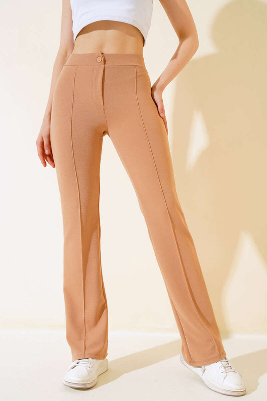 Pantalon évasé Latte