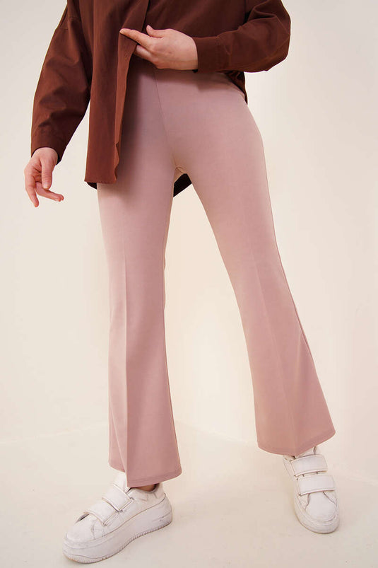 بنطلون المنك المستقيم المتوهج